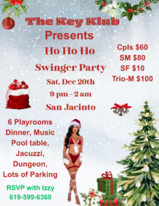 HO HO HO SWINGERS PARTY